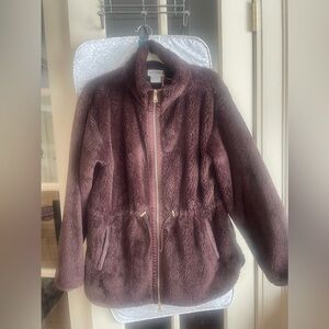 Softies Plush Women's Teddy Jacket in Rich Brown